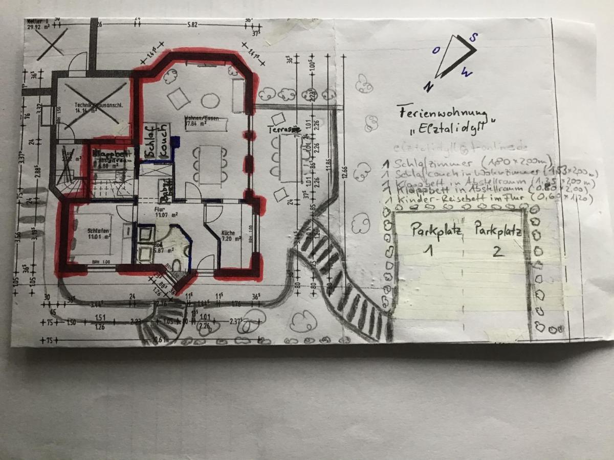 Attraktive Wohnung-Elztalidyll-Zwischen Mosel,Nuerburgring Und Burg Eltz Kollig Eksteriør billede